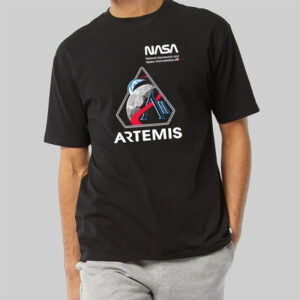 NASA Artemis 2 Mission Patch Worm Logo Shirt NASA Artemis 2 Mission Patch Worm Logo Shirt