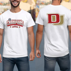 Logo Denver Pioneers NCAA Men’s Hockey Champions 2-sided Shirt
