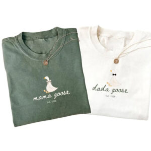 Custom Mama Dada Goose Est 2026, Best Dads Ever Comfort Colors Shirt