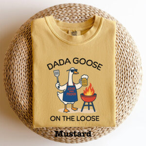 Dad Goose Silly Fathers Day Gifts Comfort Colors T shirt 3 PersonalizedShirts.net