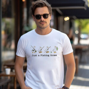 Fishing Goose Dad Shirts For Fathers Day