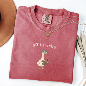 Funny Writer Goose Gift Father’s Day Comfort Colors Tee