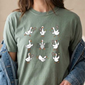 Goose Tennis Gift For Dad Comfort Colors Tee