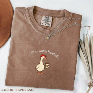 Off To Watch Baseball Dad, Funny Mens Gifts Comfort Colors Shirt PersonalizedShirts.net