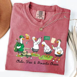 Silly Goose Golf Father's Day Present Comfort Colors Tee PersonalizedShirts.net