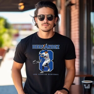 Number and Portrait Kike Hernandez Los Angeles MLBPA Shirt PersonalizedShirts.net