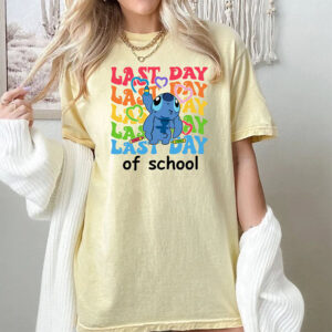 Cute Stitch Last Day Of School Teacher Comfort Colors Shirt