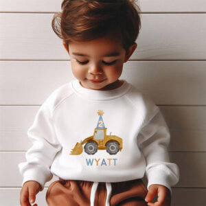 Custom Age Birthday Construction Truck Shirt