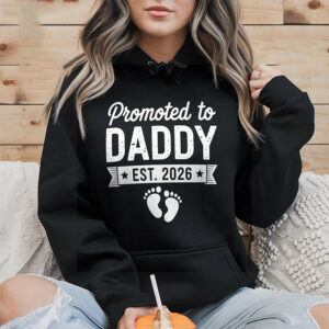 Custom Promoted To Daddy New Father Gift Shirt