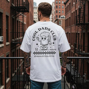 Personalized Cool Dads Club T-shirt With Child’s Birth Year