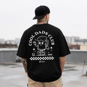 Personalized Cool Dads Club T-shirt With Child’s Birth Year