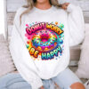 Donut Worry Be Happy Colorful Donut T-shirt