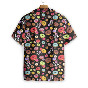 I Love Donut Black Hawaiian Shirt 2 PersonalizedShirts.net