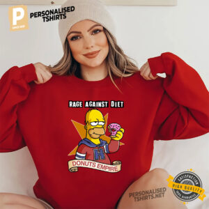 Rage Against Diet Donuts Empire Homer Simpson T-shirt
