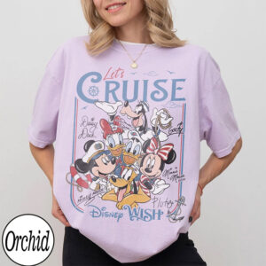 Custom Mickey Let's Cruise Line Family Cruise Vacation Comfort Colors Tee PersonalizedShirts.net