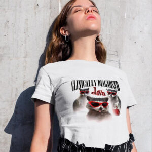 Clinically Diagnosed Diva Raccoon Wear Sunglasses Shirt