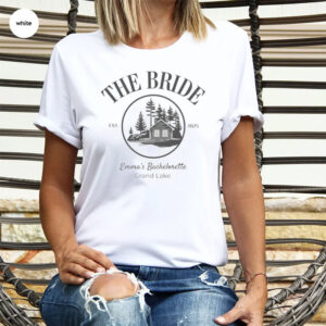 Custom Cabin Bachelorette Party, Mountain Camping Shirt