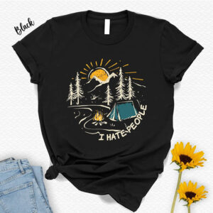 Funny Camping Adventure I Hates People Shirt