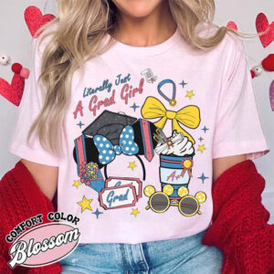 Girl Graduation Disney Coquette Bow Comfort Colors Shirt