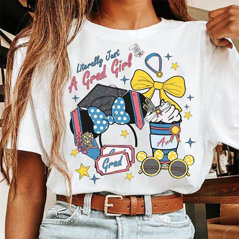 Girl Graduation Disney Coquette Bow Comfort Colors Shirt Girl Graduation Disney Coquette Bow Comfort Colors Shirt