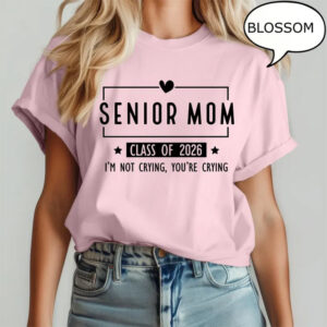 Senior Mom Class Of 2026 Emotional Comfort Colors Shirt