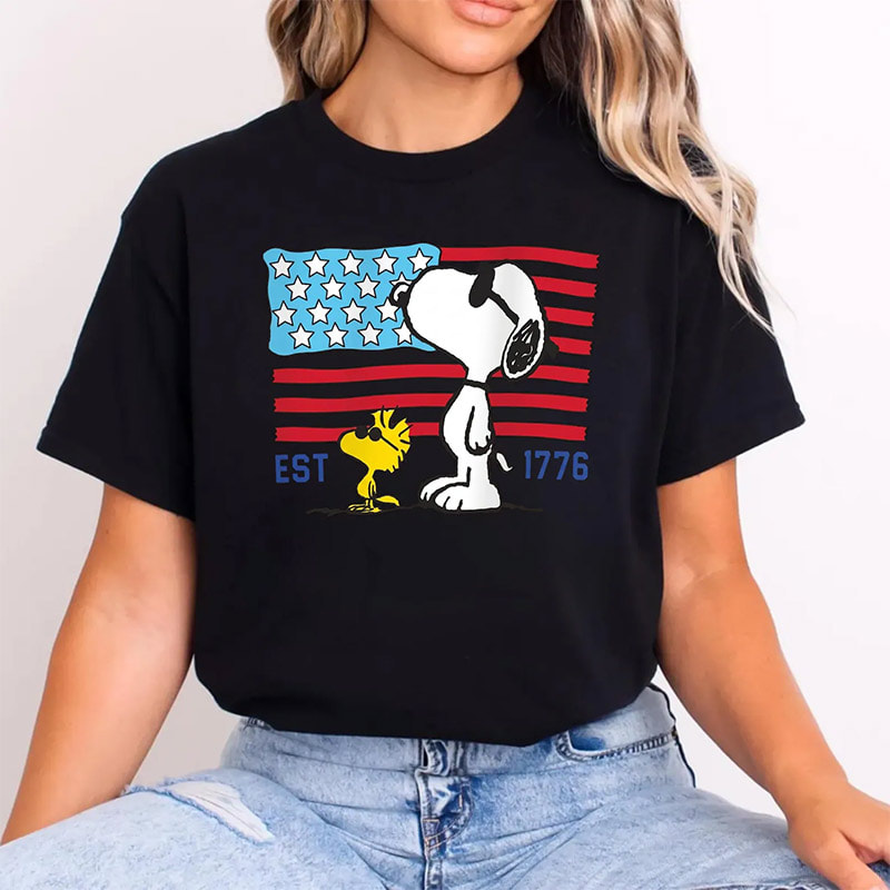 America 250th Anniversary Patriotic Snoopy Shirt America 250th Anniversary Patriotic Snoopy Shirt
