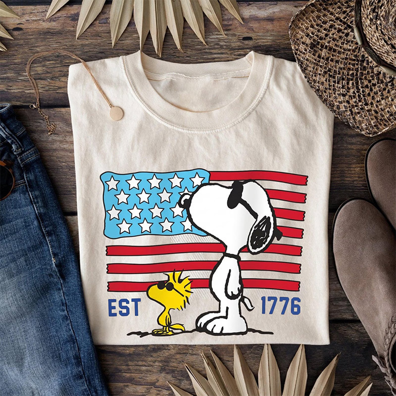 America 250th Anniversary Patriotic Snoopy Shirt America 250th Anniversary Patriotic Snoopy Shirt