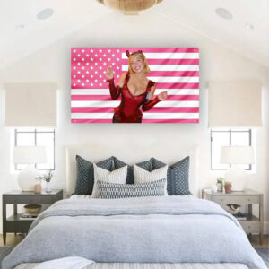 The Devil Sydney Sweeney Pink American Flag