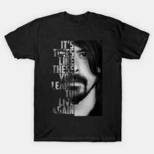 Dave Grohl Times Like These Graphic Art Retro Shirt 2 PersonalizedShirts.net PersonalizedShirts.net