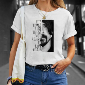 Dave Grohl Times Like These Graphic Art Retro Shirt