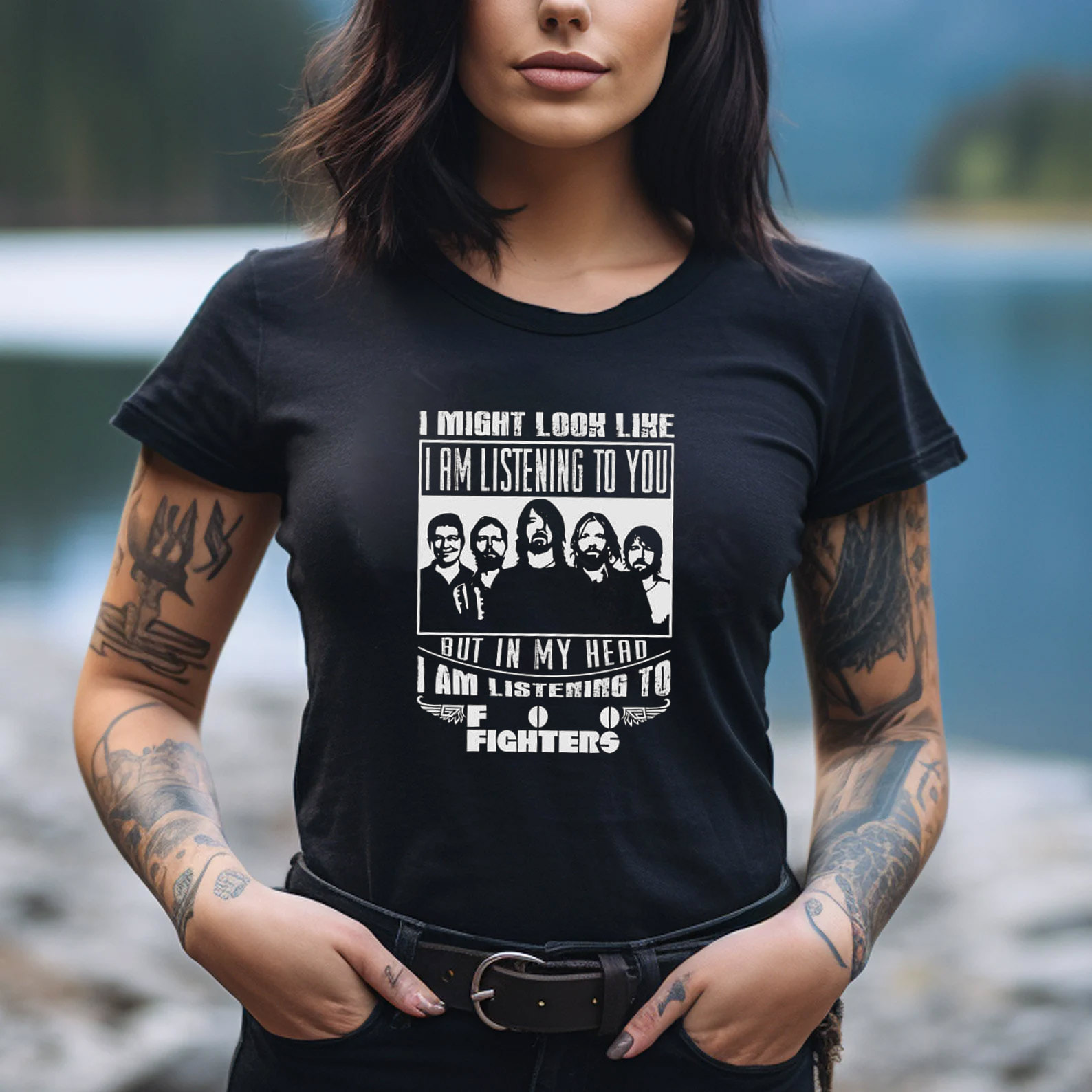 I Am Listening To Foo Fighters Dave Grohl Tee
