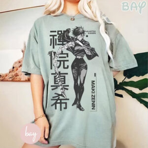 Maki Zenin Jujutsu Kaisen Character Manga Comfort Colors Shirt