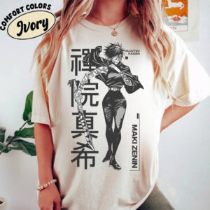 Maki Zenin Jujutsu Kaisen Character Manga Comfort Colors Shirt 3 PersonalizedShirts.net
