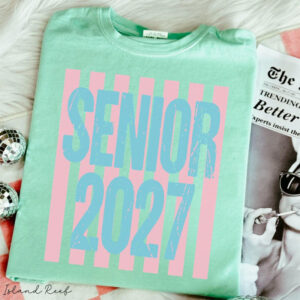 Senior 2027, High School Graduation Gift Comfort Colors Shirt