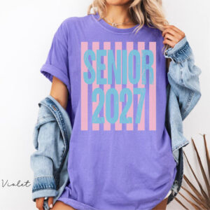 Senior 2027, High School Graduation Gift Comfort Colors Shirt