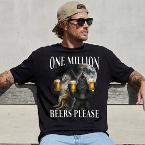 One Million Beers Meme, Wolf Meme Ripping Shirt