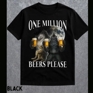 One Million Beers Meme, Wolf Meme Ripping Shirt