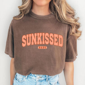Sunkissed Babe Cute Summer Beach Comfort Colors Tee
