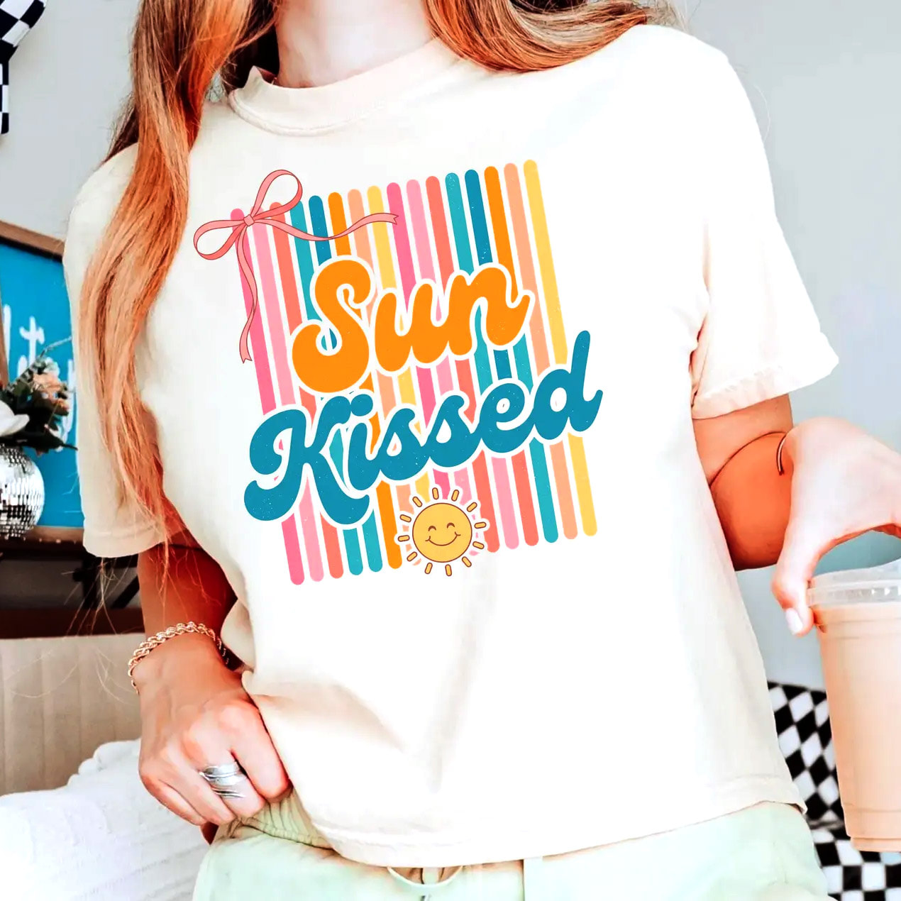 Sun-Kissed Retro Sunset Tee Sun-Kissed Retro Sunset Tee