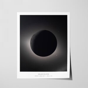 Artemis 2 Moon Flyby, Solar Eclipse NASA Poster