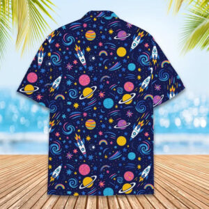 Colorful Outer Space Hawaiian Shirt