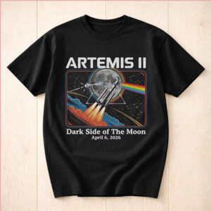 Dark Side Of Moon Artemis 2 Mission T-shirt