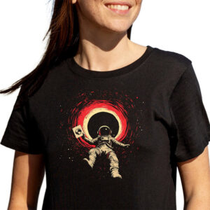 Funny Astronaut Black Hole, Space Exploration Tee