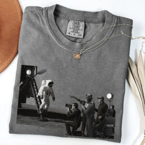 Moon Landing Hoax Conspiracy Theory Comfort Colors Tee 3 PersonalizedShirts.net