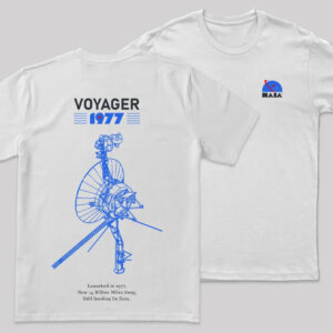 NASA Voyager 1977 Space Probe 2 sided Shirt PersonalizedShirts.net