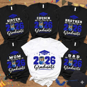 Custom Grad Matching Family, Graduation Photo Shirt