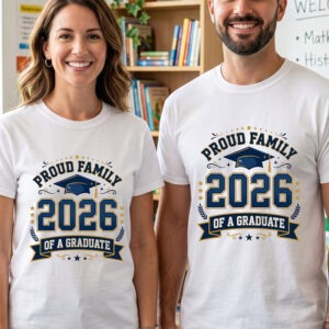 Custom Proud Family Of A Graduate Shirt