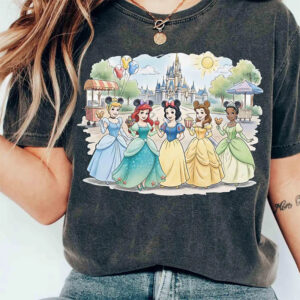 Disney Princess Disneyland Snack Comfort Colors Tee 3 PersonalizedShirts.net