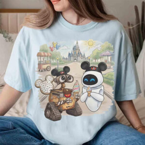 Disneyland Snack WALL-E And EVE, Disney Ice Cream Comfort Colors Tee