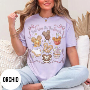 Just Here For The Snacks Disneyland Trip Comfort Colors Tee